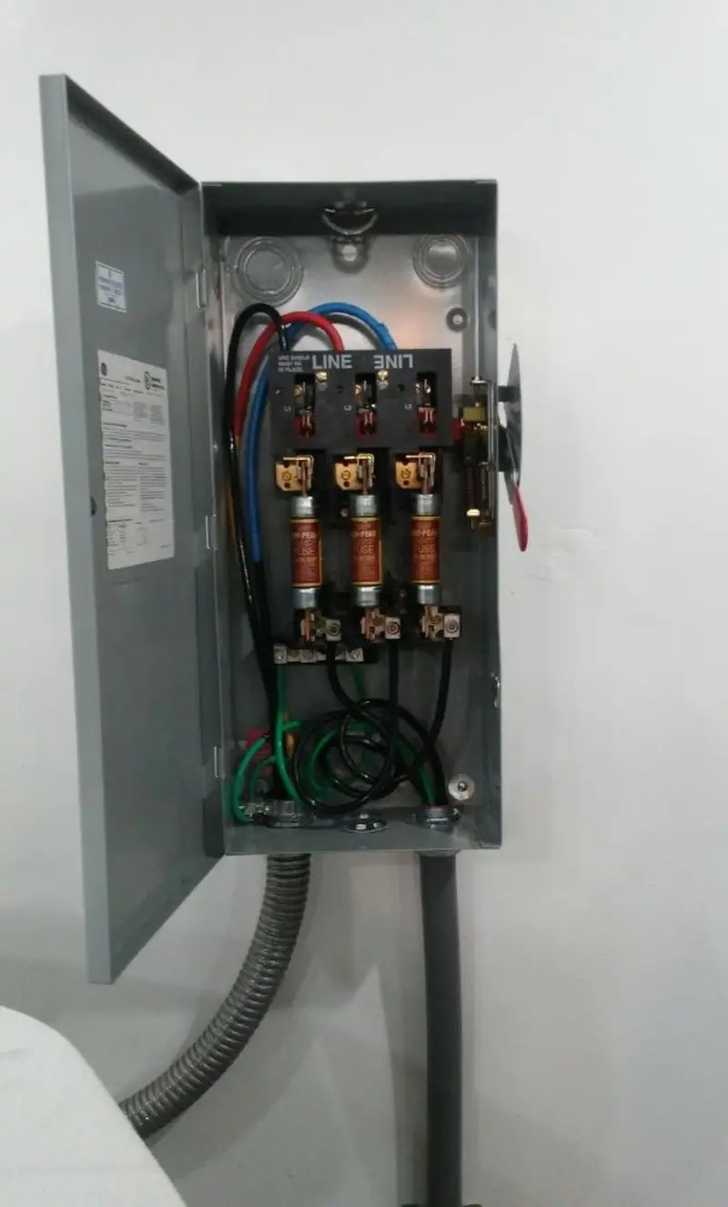 Three-phase disconnect switch installed for Electrical Wiring & Rewiring in Millville